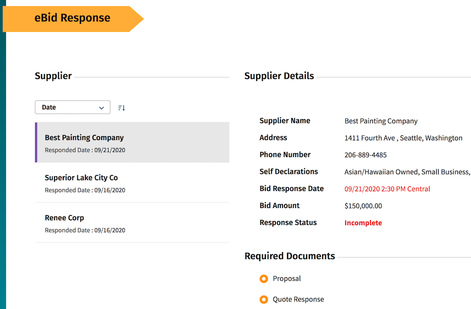 eBid Response 